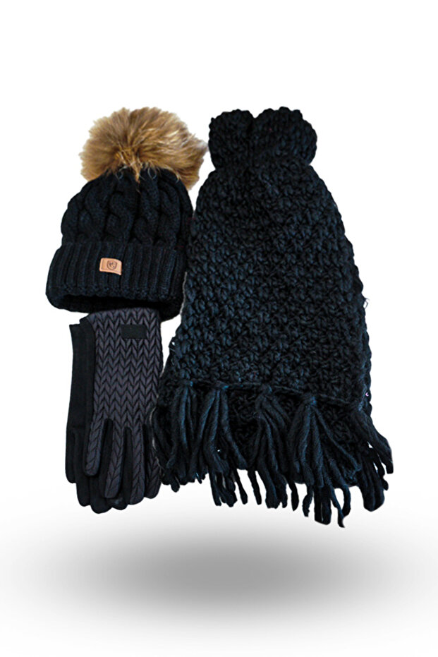 Hat, Scarf, Gloves Set - 1