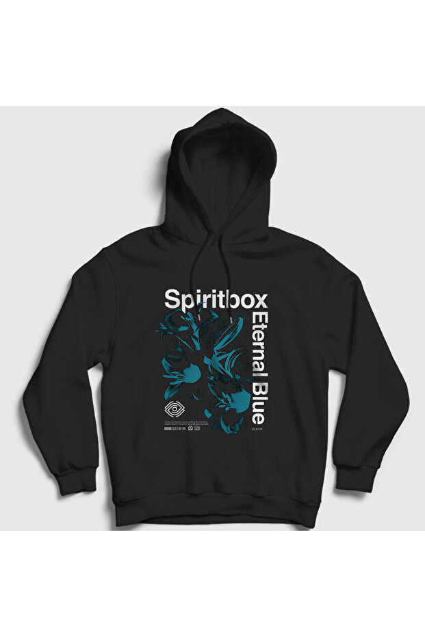Unisex Black Eternal Blue Spiritbox Hooded Sweatshirt 581568Tt