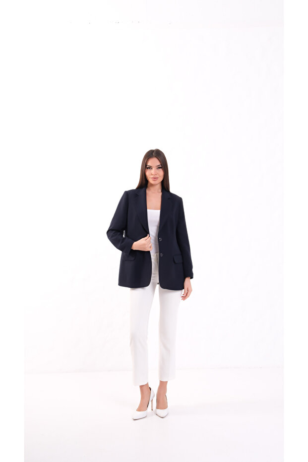 Blazer Krep Ceket - 3