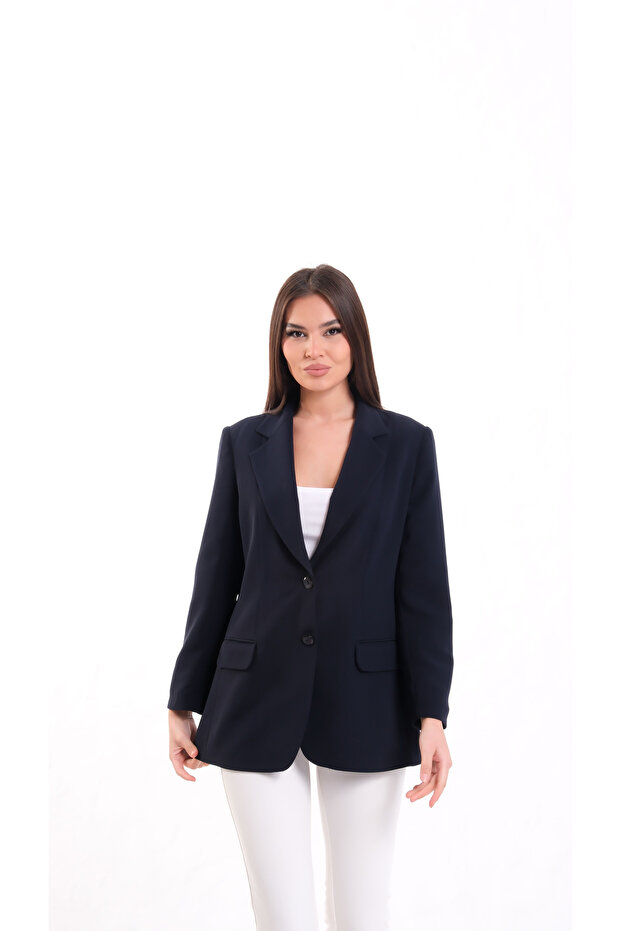 Blazer Krep Ceket - 6