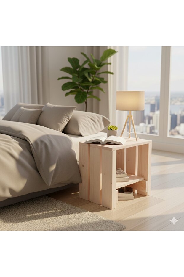 MASİF AHŞAP MİNİ SEHPA - 3