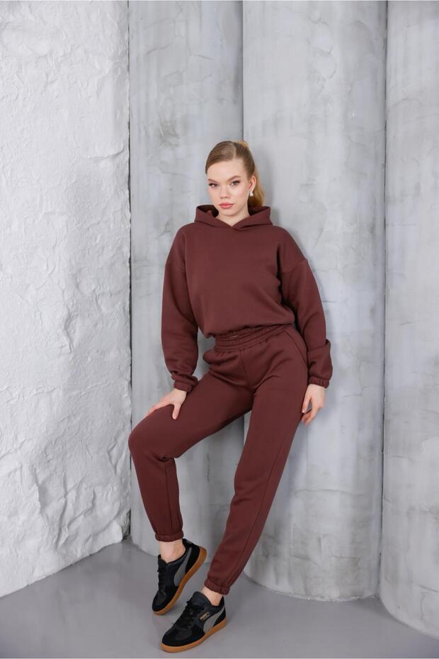 Women's 3-Yarn Tracksuit Set Ka Hooded Ahhveerengii