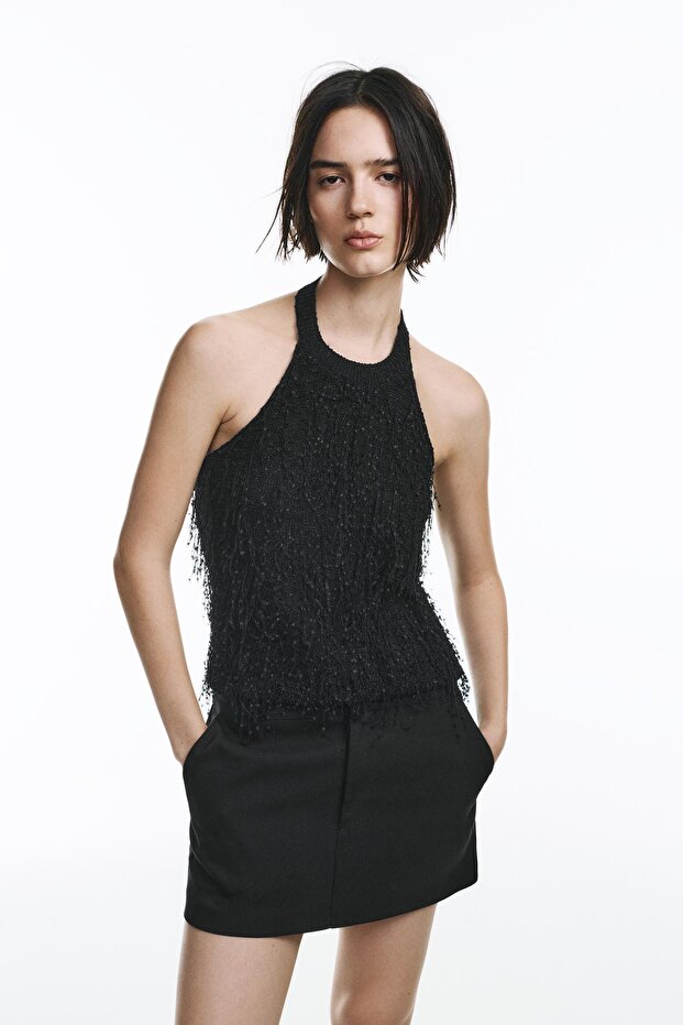 Püsküllü halter top - 3