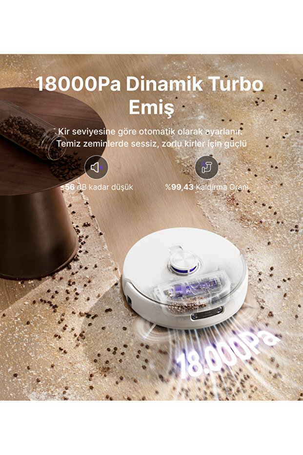 Freo Z10 Ultra Akıllı Robot Süpürge Gri,18.000PA Emiş Gücü - 4