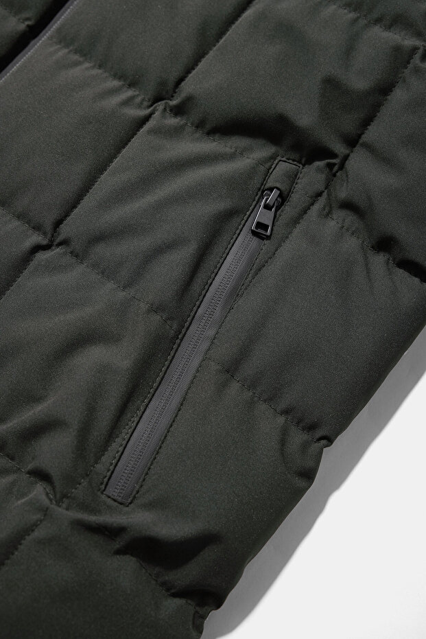 KAPUŞONLU HAKİ MONT - 4