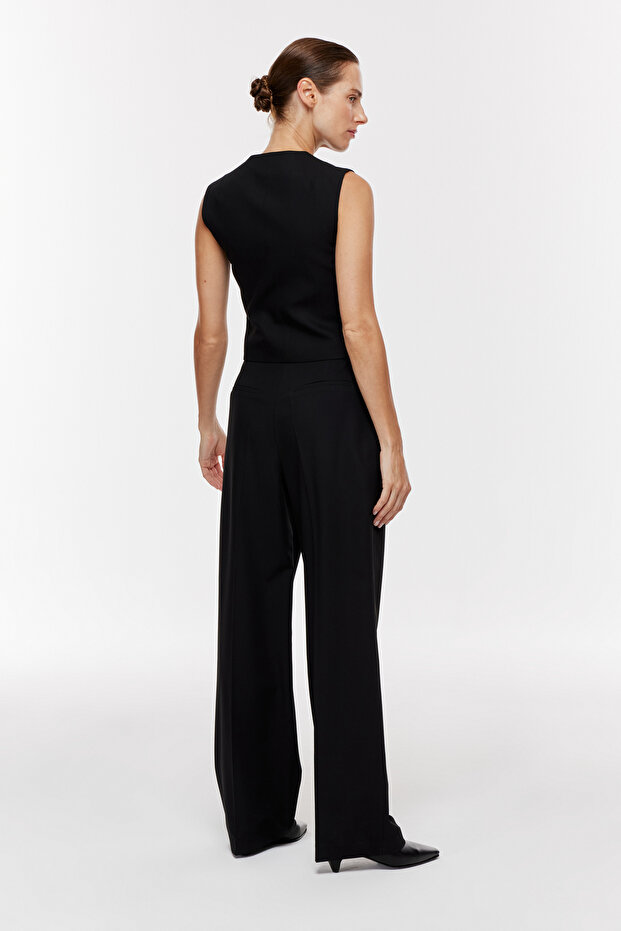 V Yaka Blazer Yelek - 5