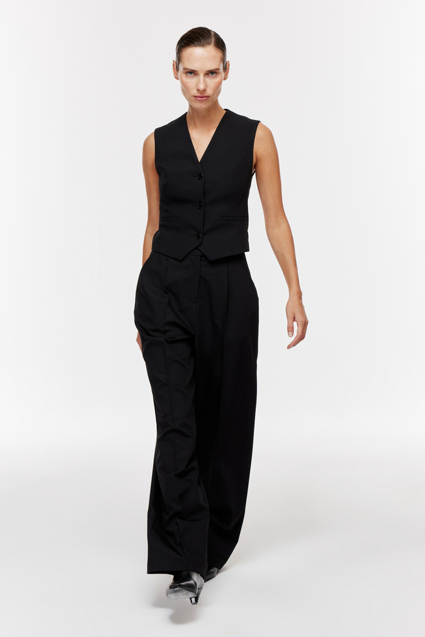 V Yaka Blazer Yelek - 2