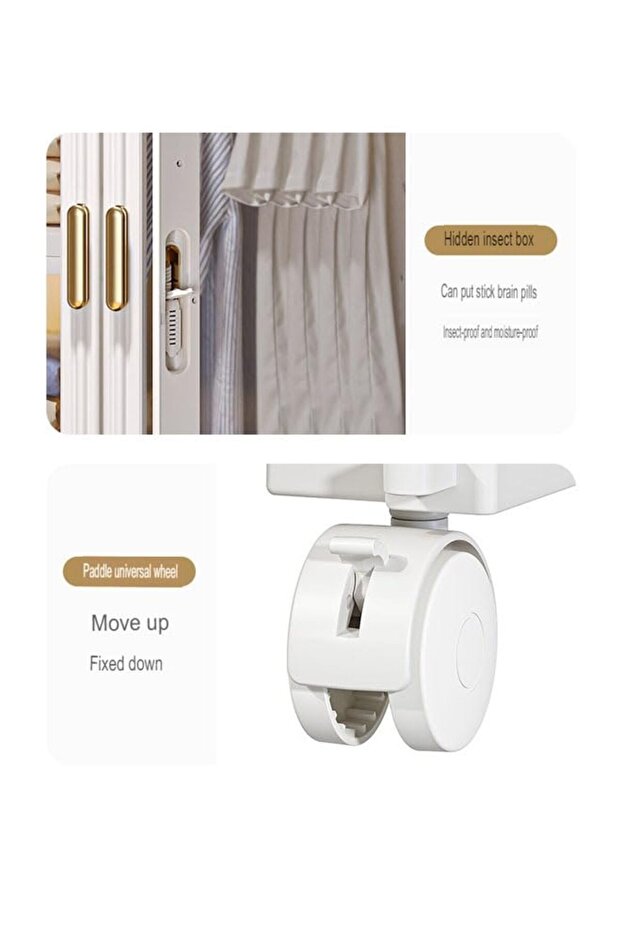 2 Layers Stylish Multi-Functional Storage Cabinet - 7