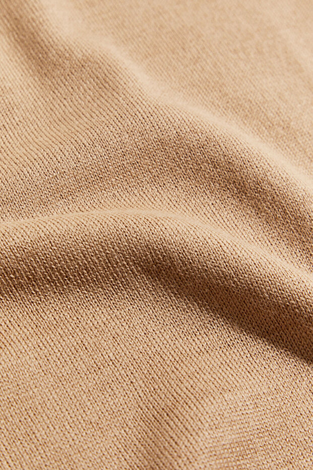 CAMEL TAŞ DETAYLI TRİKO - 4