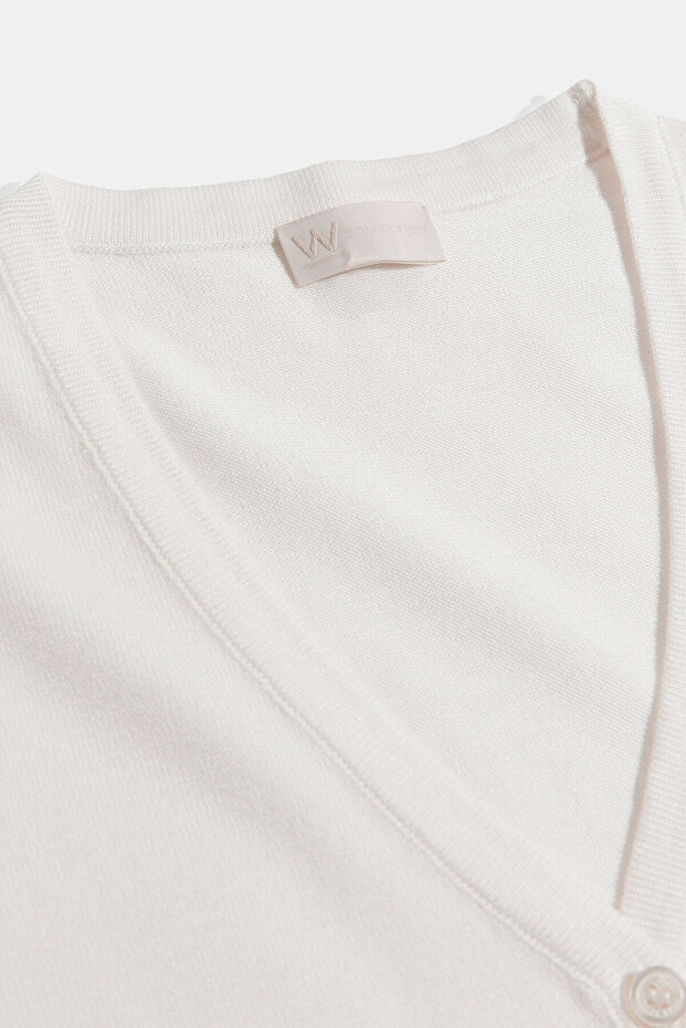 EKRU TRİKO YELEK - 3