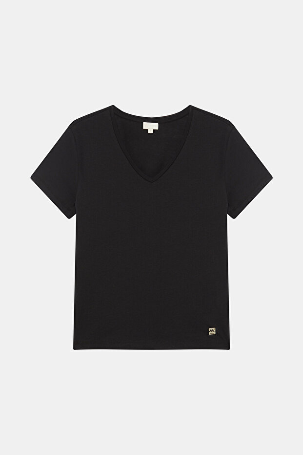 SİYAH V YAKA TSHIRT - 1