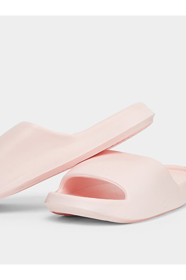 Solid Thick Sole Bathroom Slippers - 3