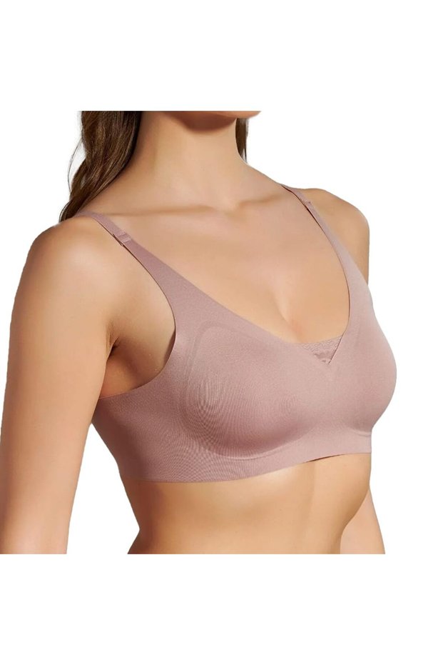 Sports Bra Non Wired Seamless Padded Comfortable For Yoga Gym Training Running Workout Fitness