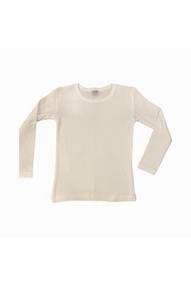 Çocuk Beyaz Bady Sweat - 1