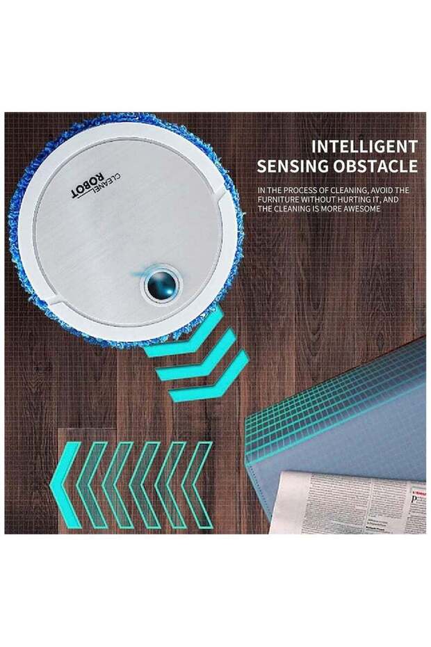 Smart Robot Vacuum Cleaner with Mopping, Strong Suction, Low Noise, Auto Navigation & Slim Design - 7