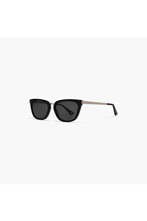 ANGELINE 53 MM Black Cat Eye Sunglasses