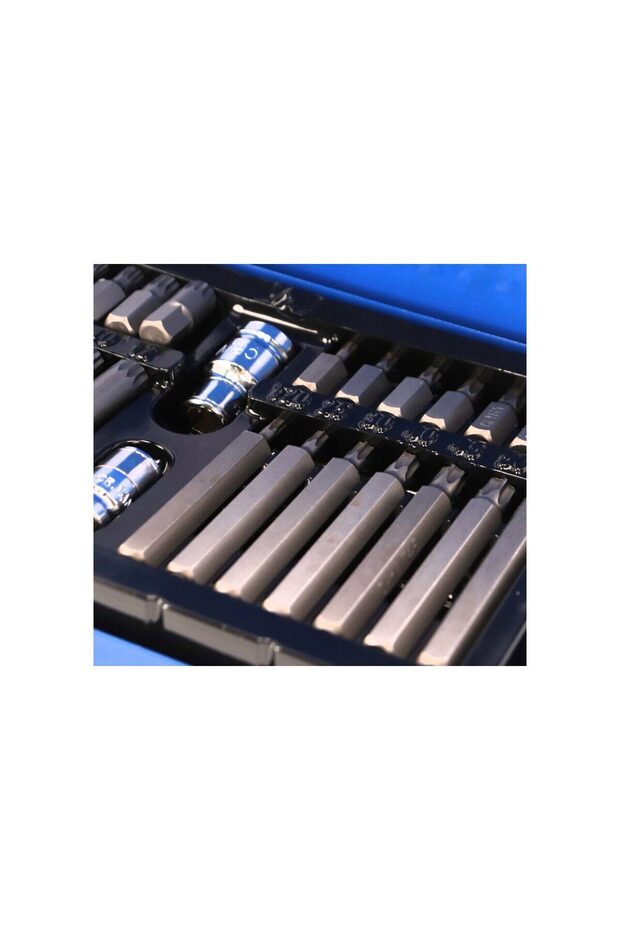 Bit set, hex, torx, slotted, 40 pieces, - 7