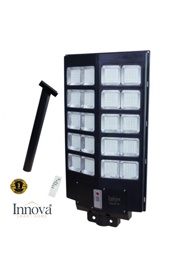 Set 1+1 Solar Lamp 168 LED, IP66, Light Sensor + Motion Sensor + Remote - 7