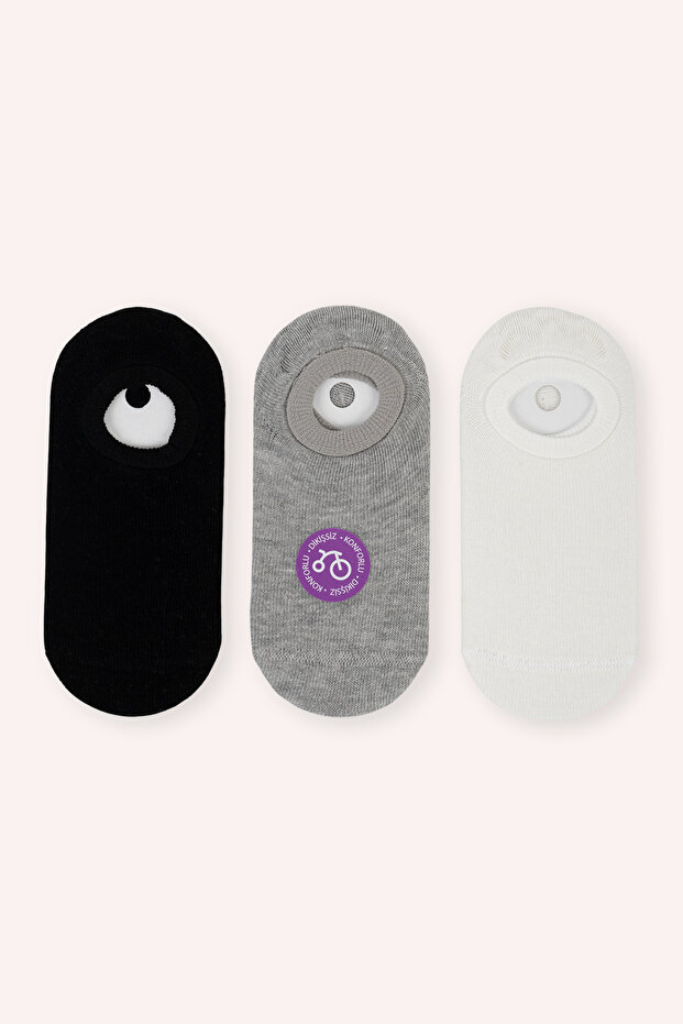 Unisex Çocuk Basic Babet Çorap - 2