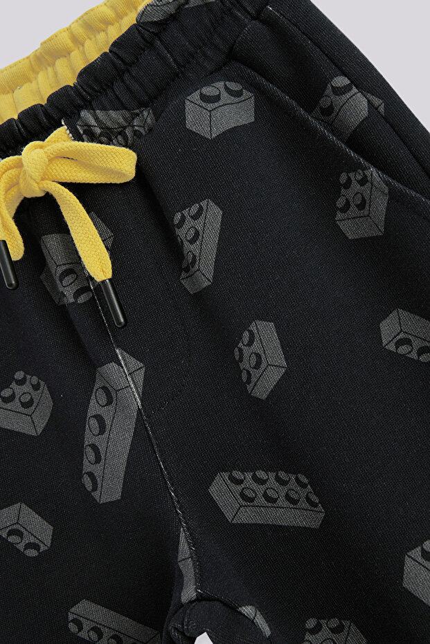 Boy Patterned Tracksuit Bottom - 8