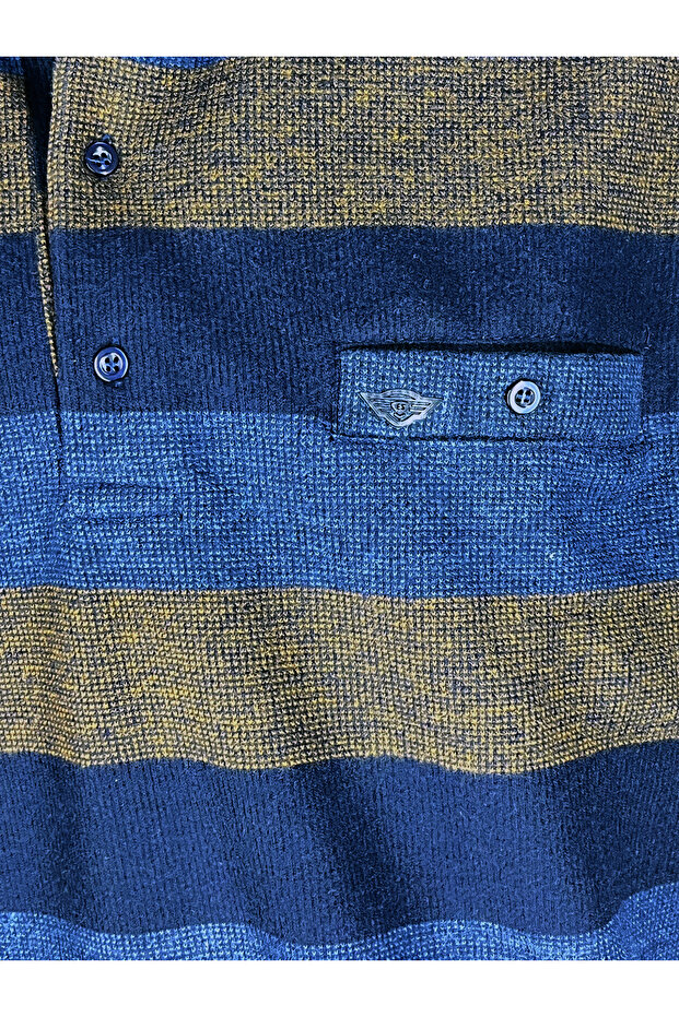 Çizgili selanik dokuma triko - 3