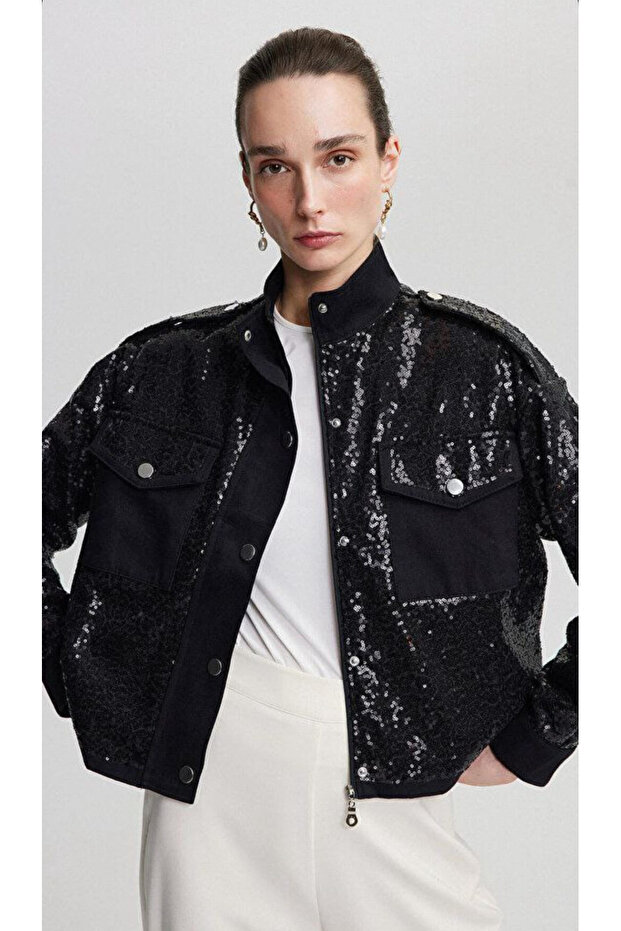 Payetli Ceket - 5