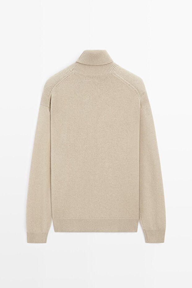 Wool blend high neck jumper - 8