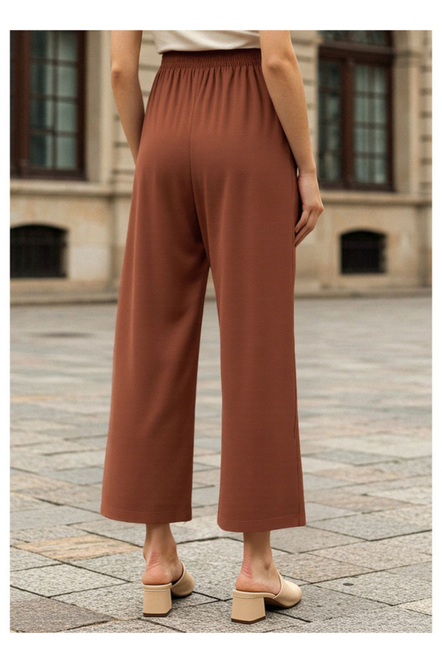 Textured Pants with Drawstring Closure - 3