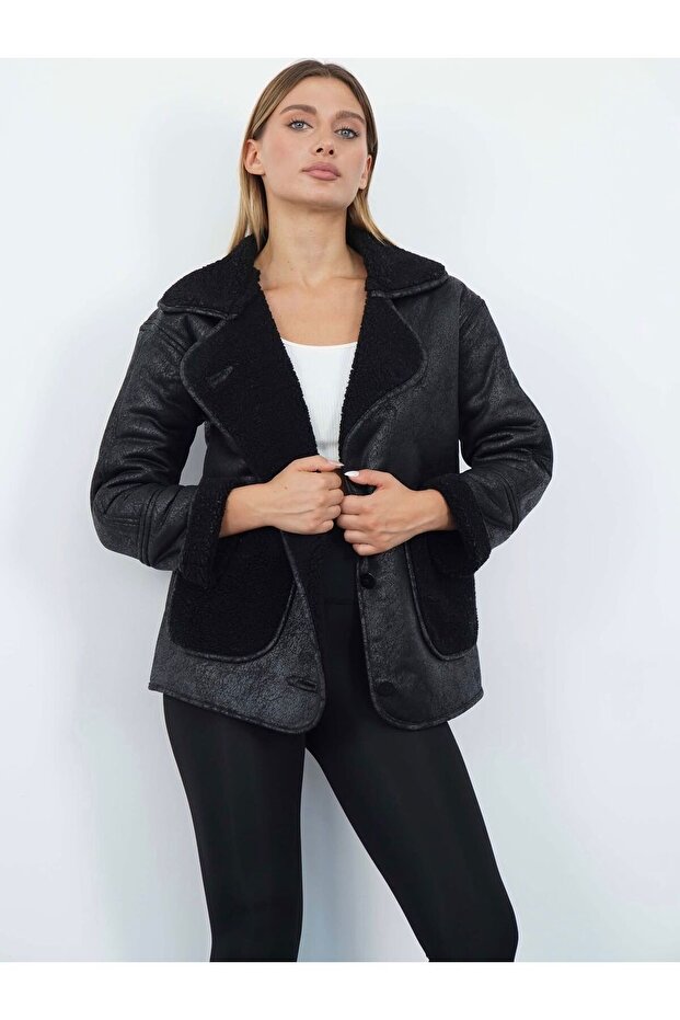 Zr Torba Cep Garden Leather Plush Coat