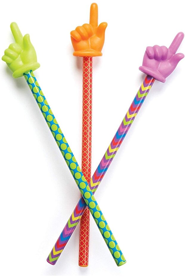 Engraved Hand Pointers, Pack of 3, Multicolor - 1