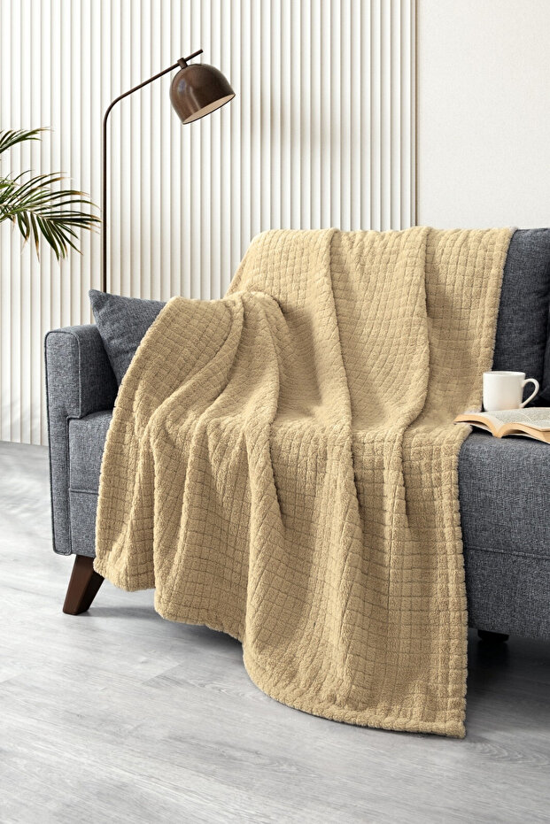 Wellsoft Blanket-Camel Hair Tv Blanket-Plush Fleece Soft Blanket-110X160 cm