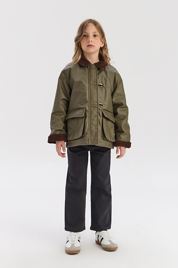 Girl Khaki Coat
