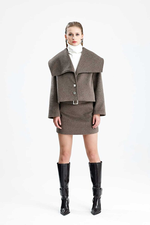 Nisha Kaşe Women's Jacket Skirt Set