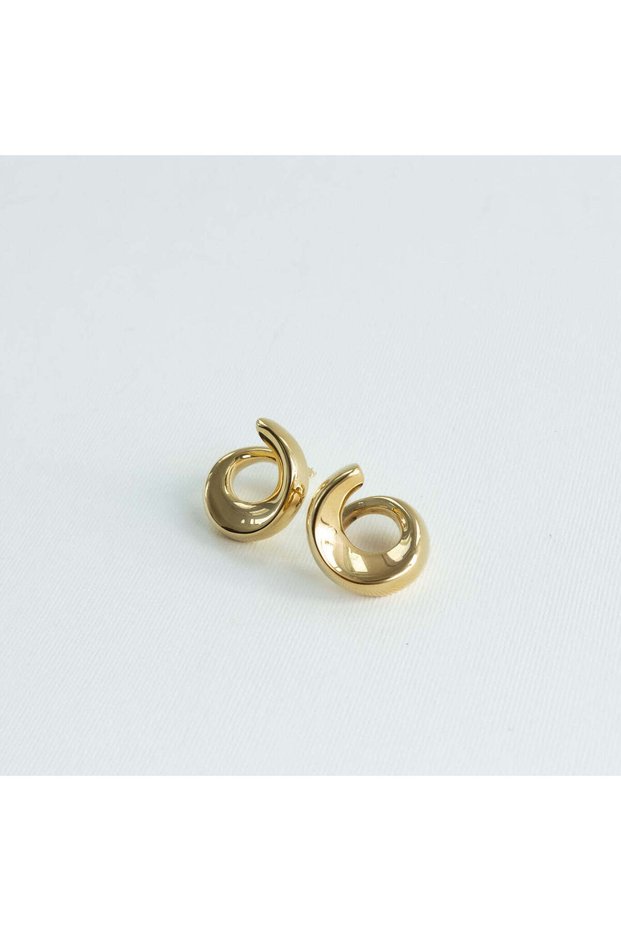 Cercei argint Spiral Hoops