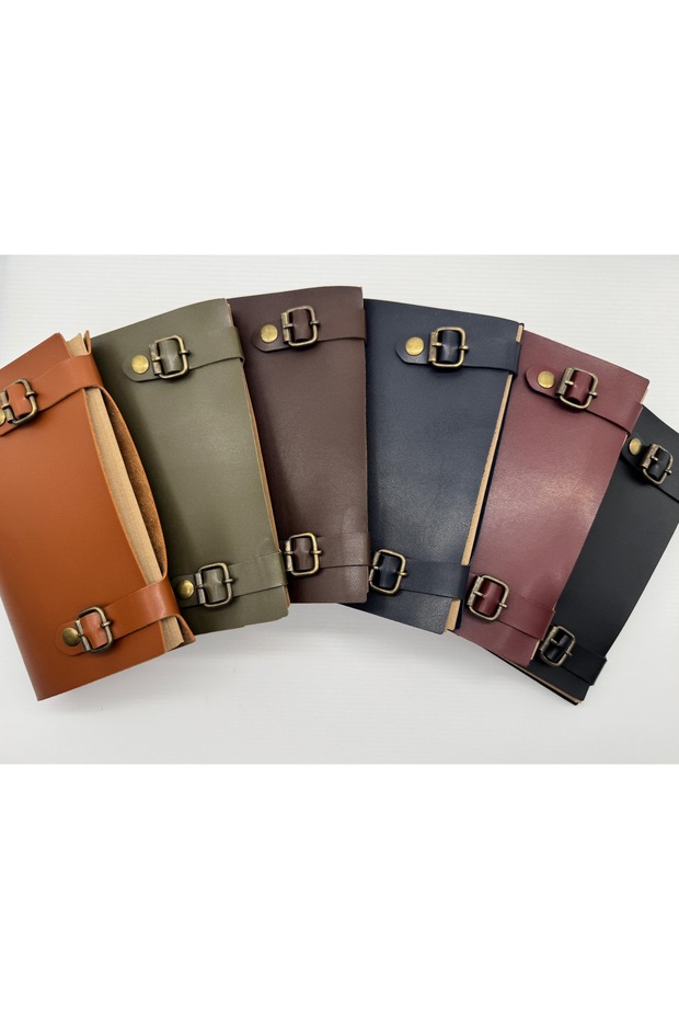 Faux Leather Raw Model Notebook Black - 4