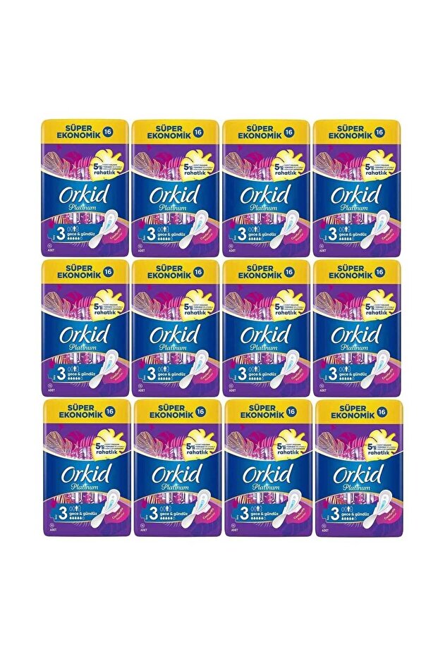 Platinum sanitary pad night & day long extra super economical 192 pieces 16x12