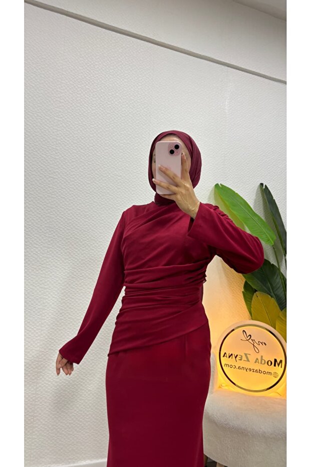 Nisa Draperli Tesettür Elbise - 5