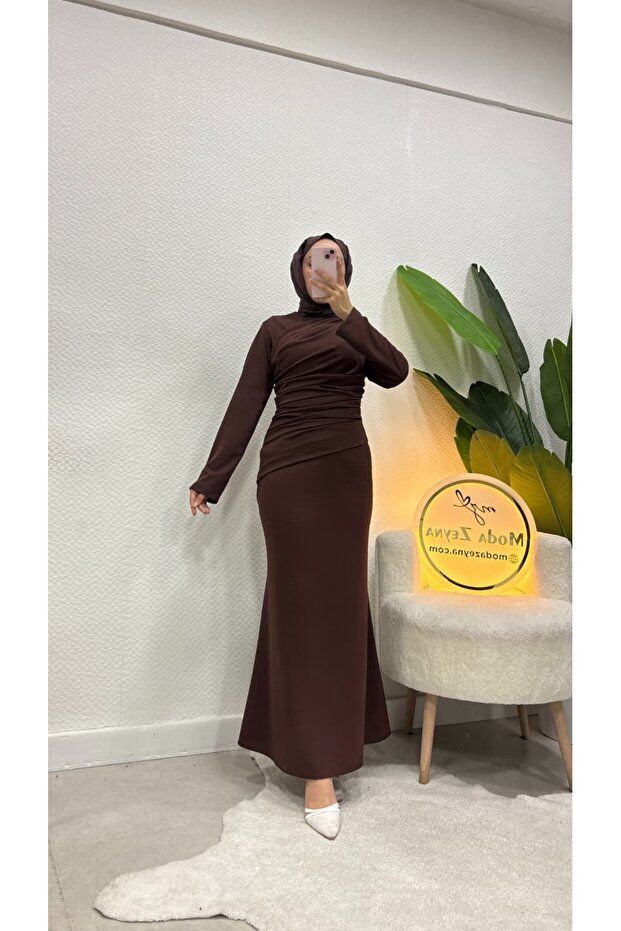 Nisa Draperli Tesettür Elbise - 2