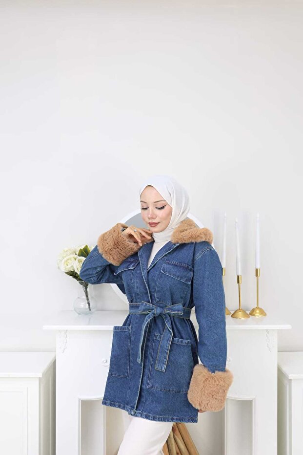 سترة فروي من الدنيم - 3