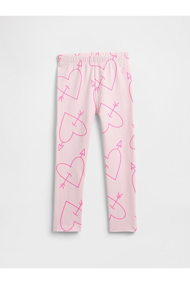 Kız Bebek Pembe Pull-On Stretch Jersey Tayt - 1