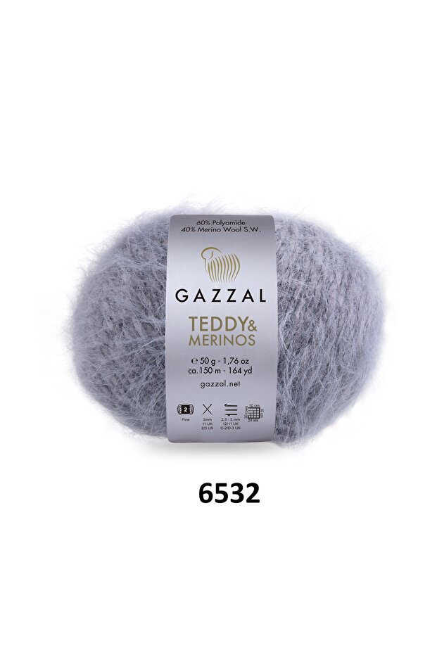 Gazzal Teddy Merino Premium Plush Knitting Yarn 5 Pack 250 Gr