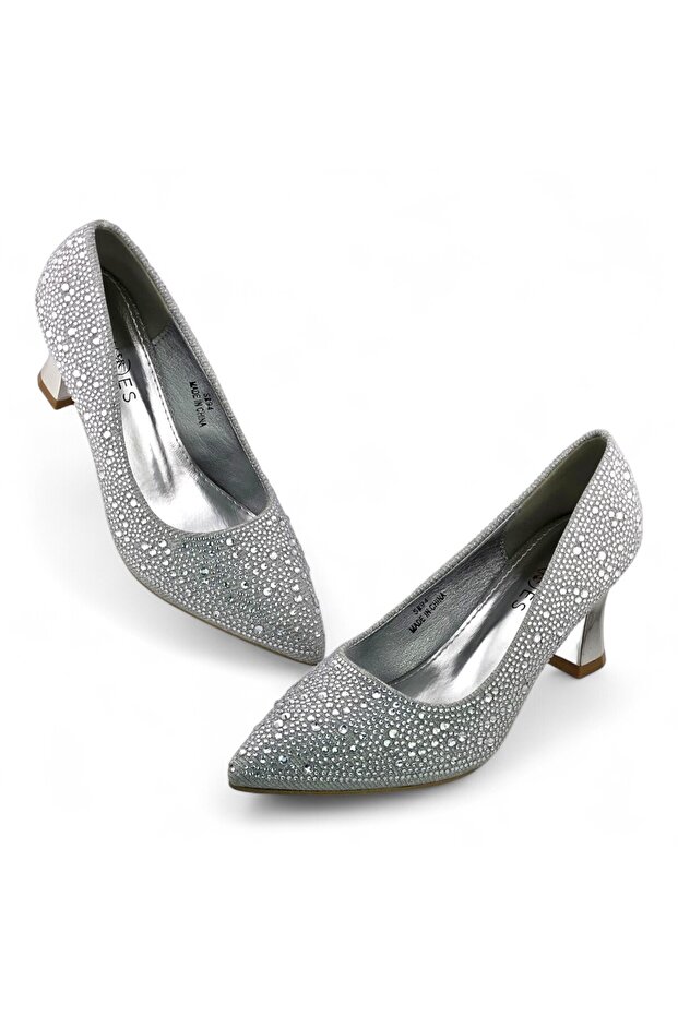 Pointed Toe Mid Heel Pump - 4