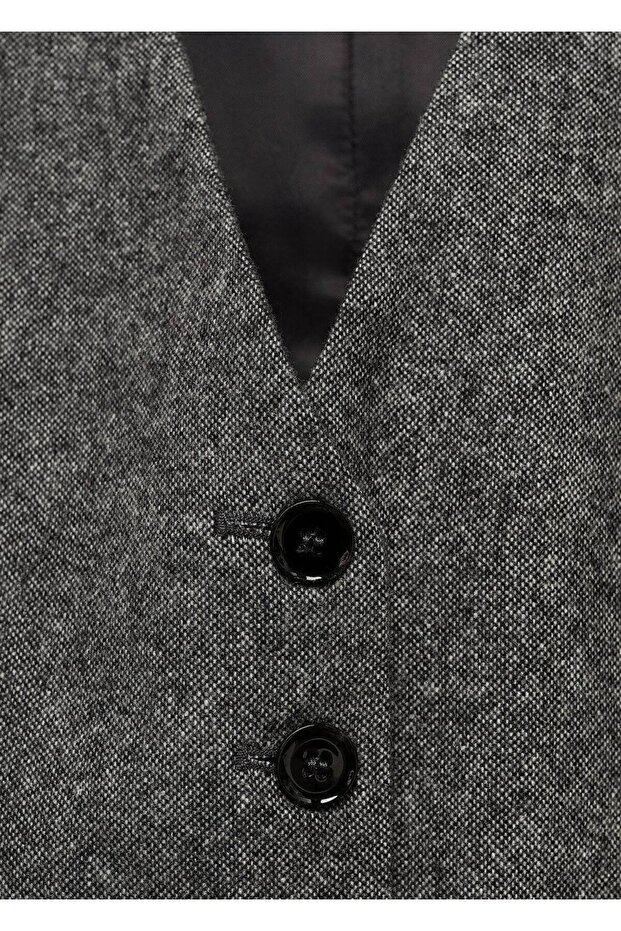 Siyah Kadın Yelek 77087720 - 5