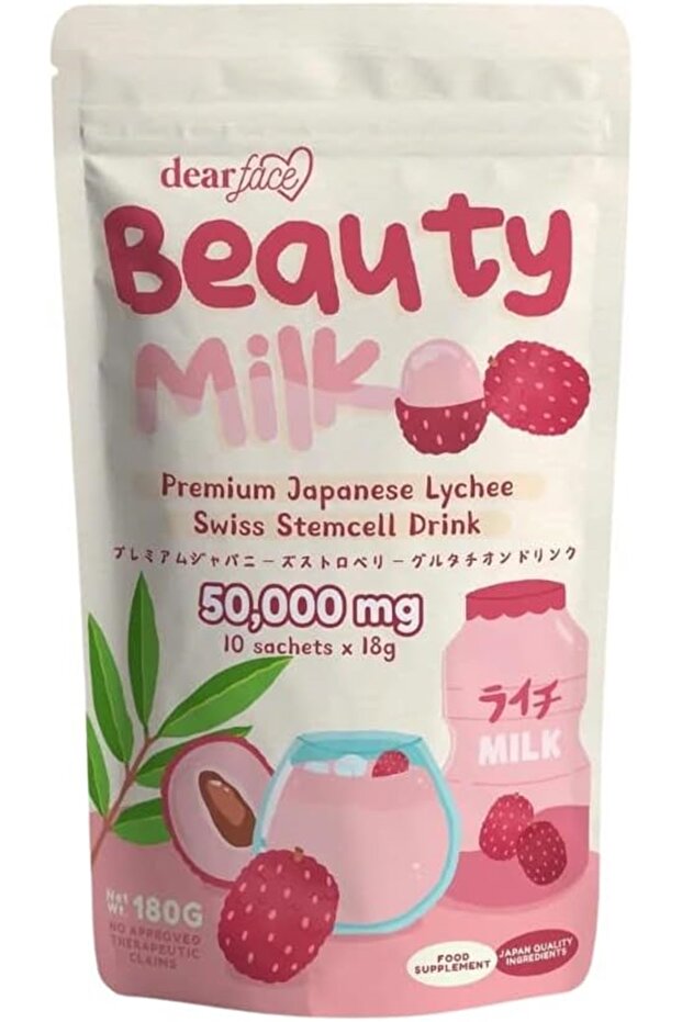 Dear Face Beauty Milk Premium Japanese Lychee Swiss Stemcell Drink