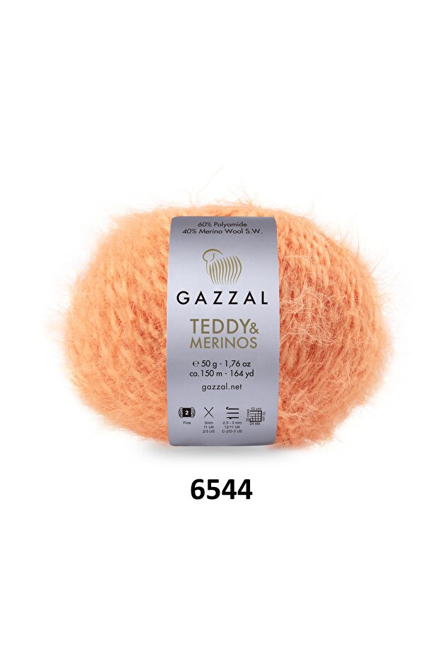 Gazzal Teddy Merino Premium Plush Knitting Yarn 5 Pack 250 Gr