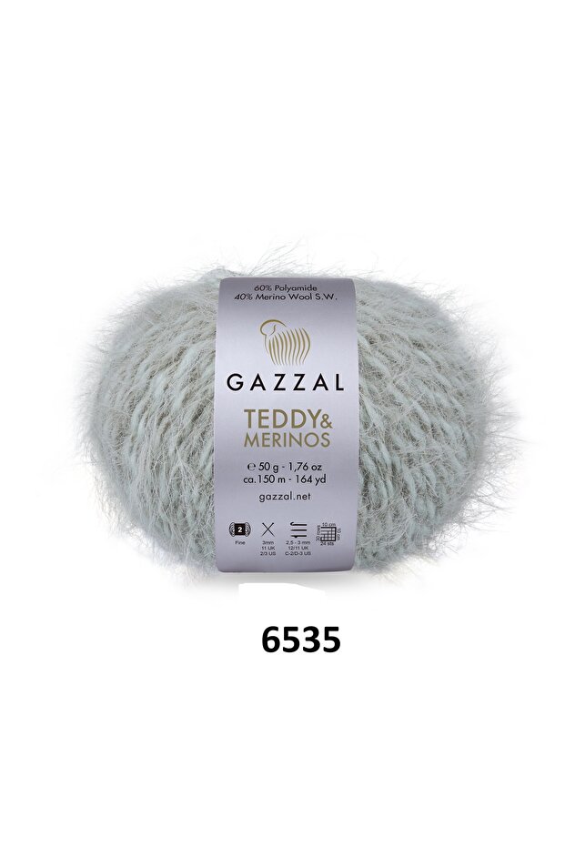 Gazzal Teddy Merino Premium Plush Knitting Yarn 5 Pack 250 Gr
