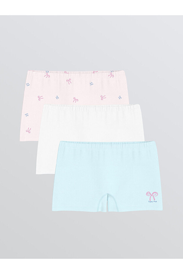 Seray New Season Printed Girls' Boxer 3-Piece
