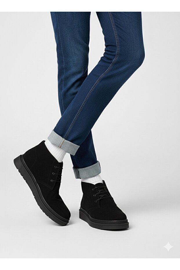 Erkek HAKİKİ DERİ SÜET BOT - 6