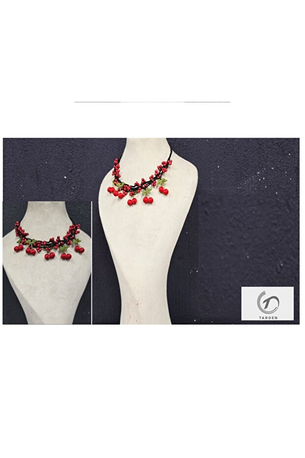 İğne oyası kolye - 2