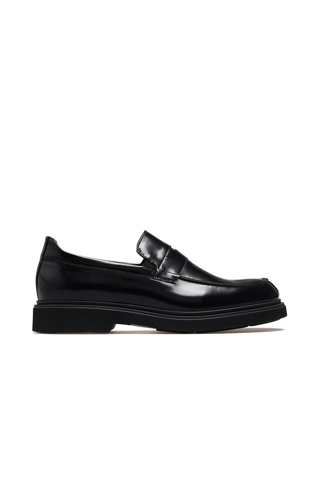 Men's Genuine Leather Casual Daily Shoes 25K L5853 m Black Opening